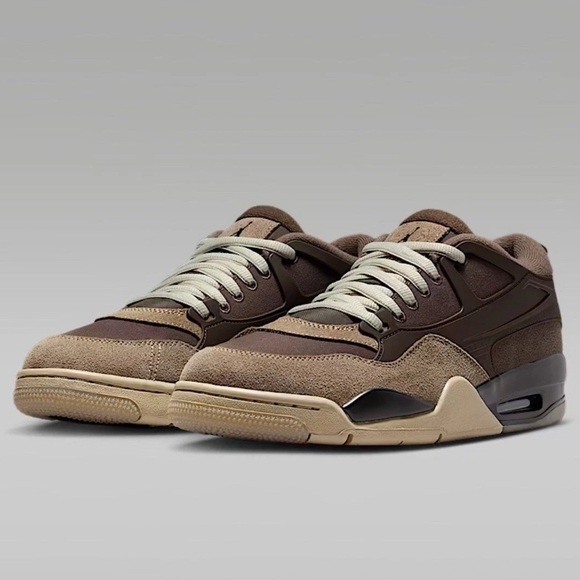 AIR JORDAN 4 RM IRONSTONE/MEDIUM OLIVE-BAROQUE BROWN FQ7939-022-SIZE 9.5 main image 4